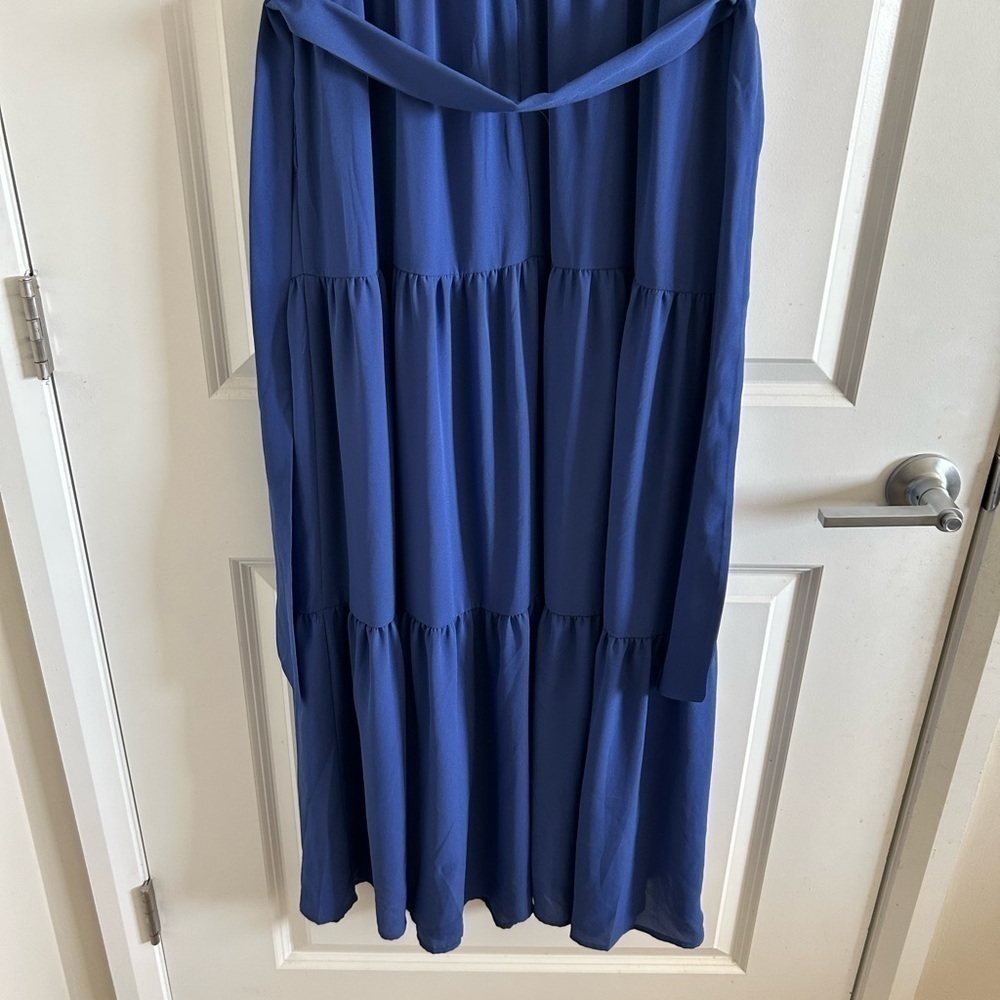 J McLaughlin Women Lavinia Blue Casual Dress 2 - Picture 8 of 14